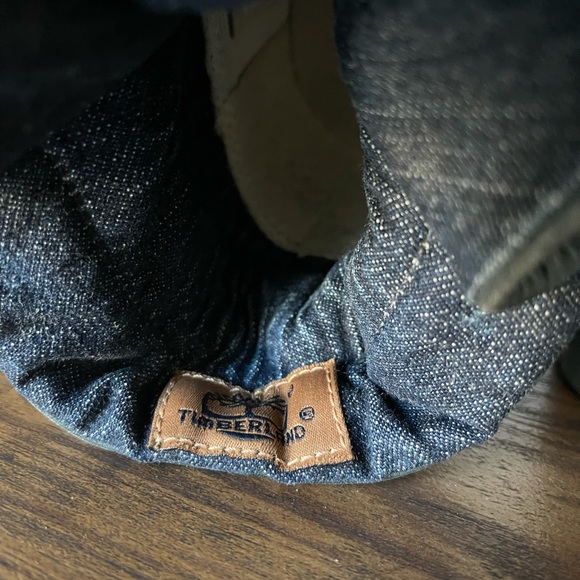 Rare VINTAGE Timberland Denim and Nubuck Fold Over. Circa 2003 or 05 - Picture 7 of 11